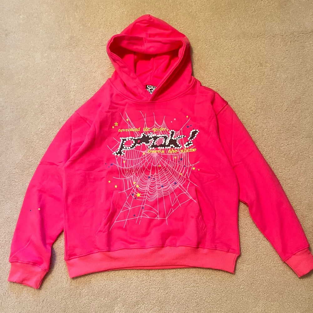 Sp5der P*NK Hoodie (Spider Pink) | Medium